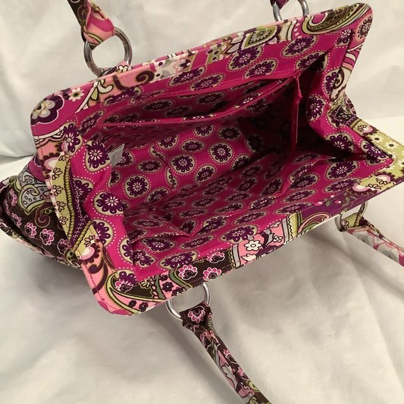 Vera Bradley Frame Bag in Very Berry Paisley - Picture 5 of 7